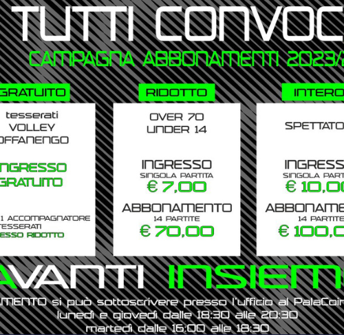 Campagna abbonamenti Offanengo