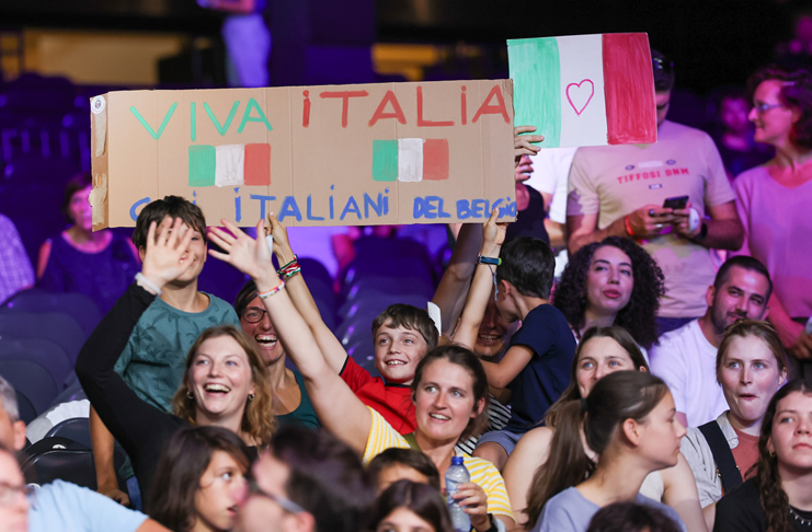 Italia tifosi Europei Bruxelles