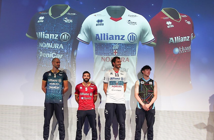 Allianz Milano maglie Kaziyski Catania Piano Ishikawa