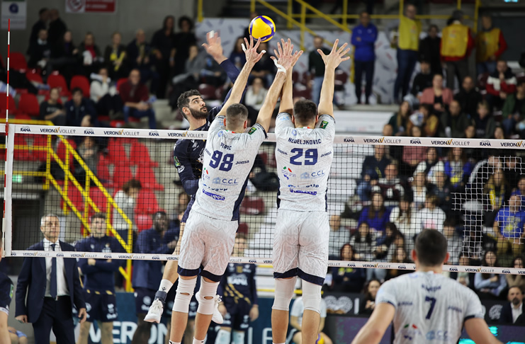 Esmaeilnezhad Peric Nedeljkovic Rana Verona Cisterna Volley