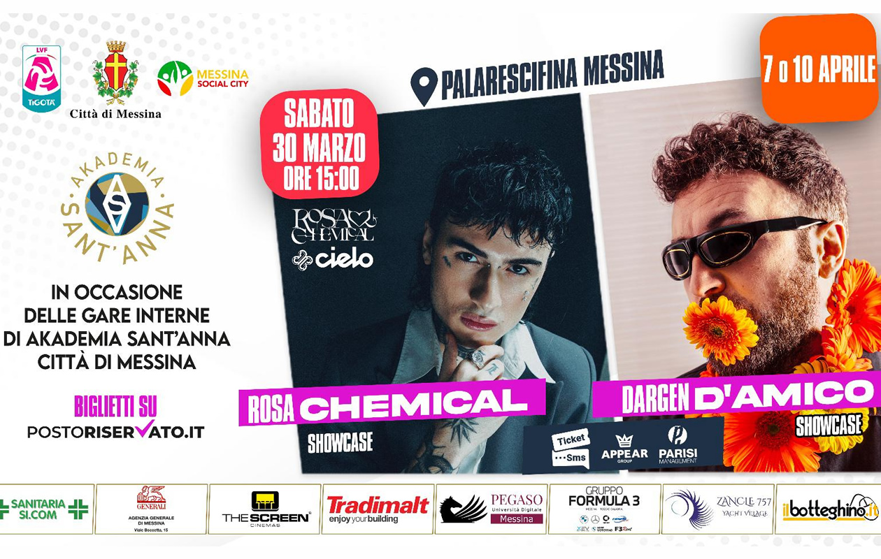 Akademia Music and Sport Rosa Chemical Dargen D'Amico Messina