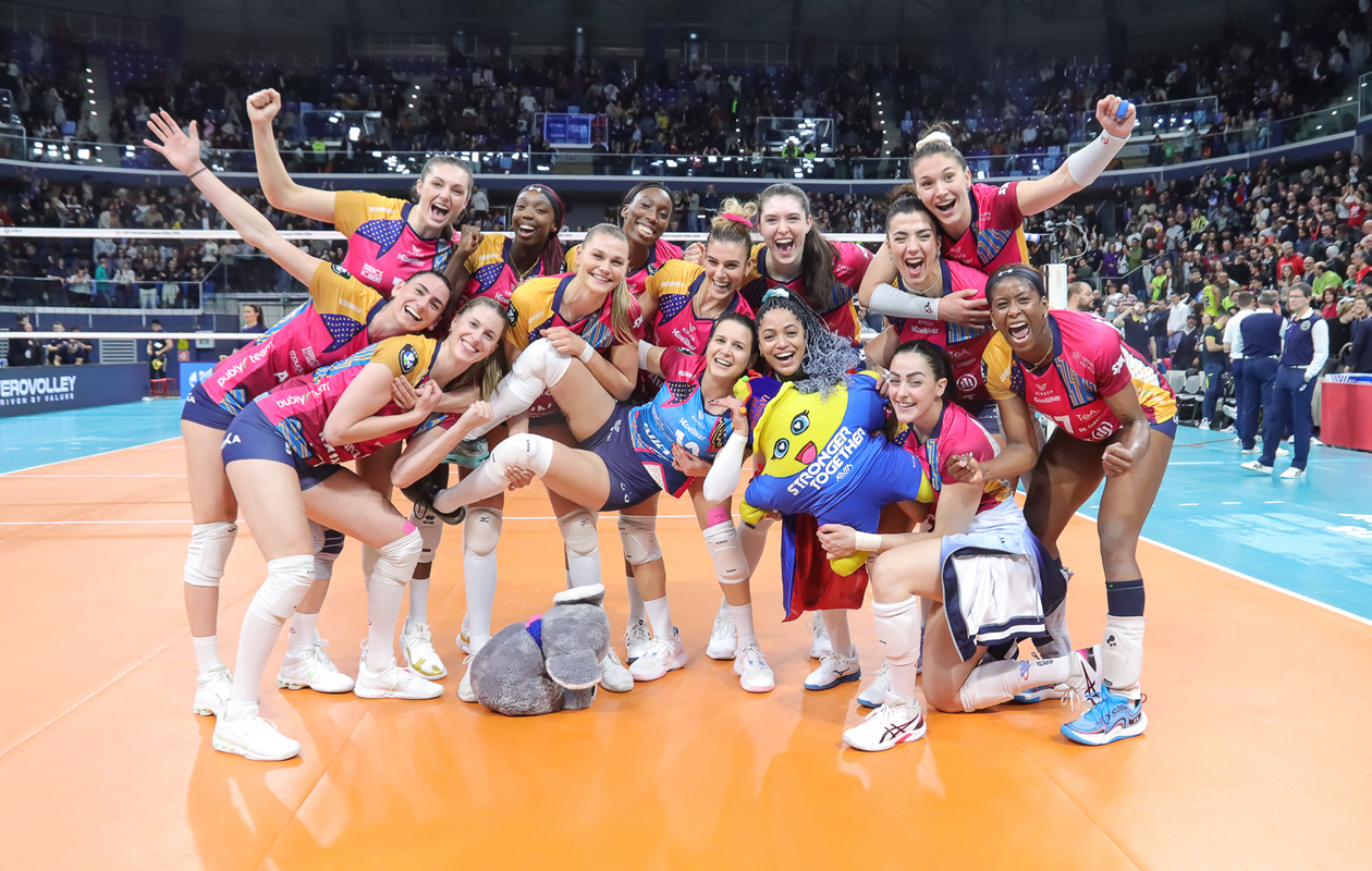 Allianz Vero Volley Milano esultanza