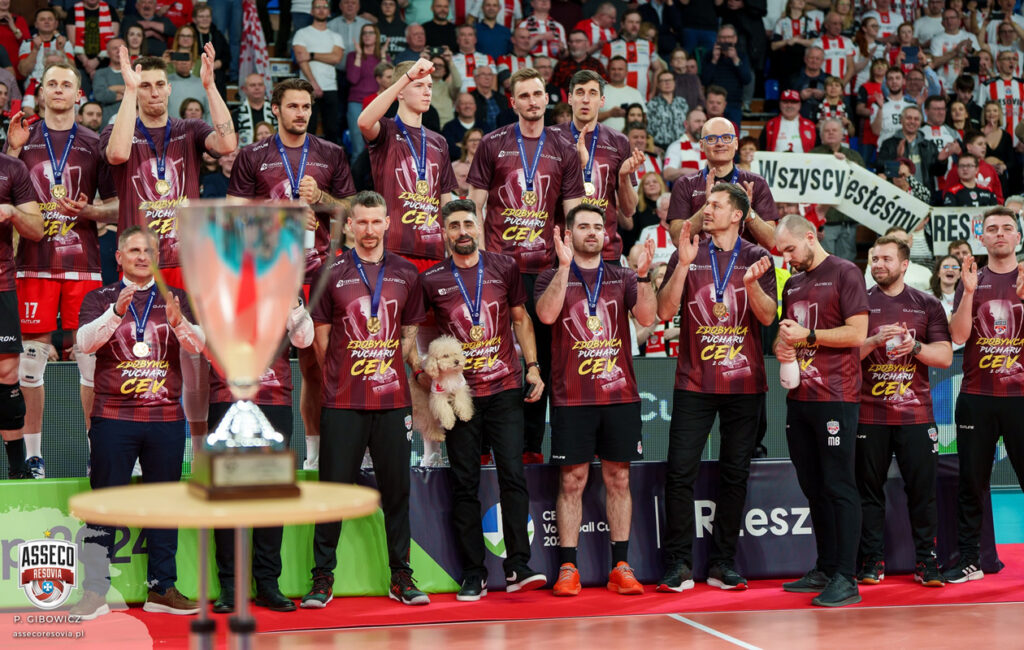 Asseco Resovia Giampaolo Medei premiazione CEV Cup