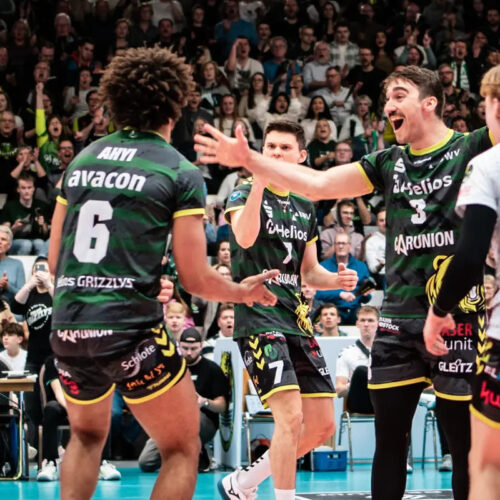 Helios Grizzlys Giesen esultanza