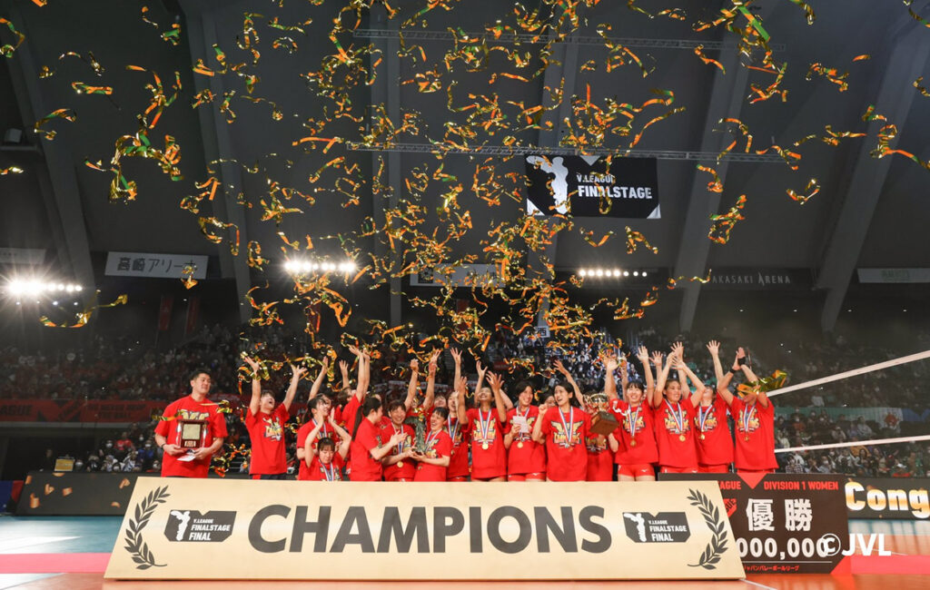 NEC Red Rockets premiazione Giappone