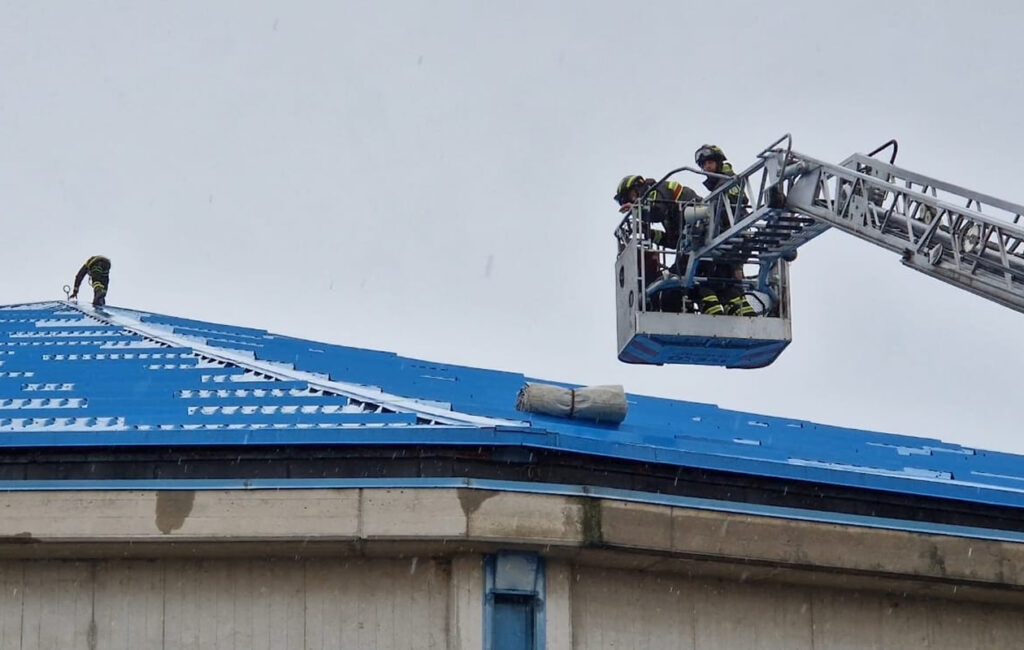 Vigili del Fuoco perdita palazzetto Cuneo