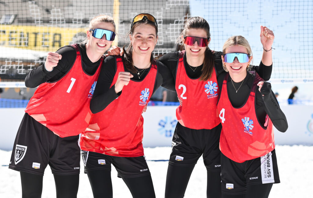 Anja Burgmann Lea Burgmann Sarah Riva Julia Mairhofer Campionato Italiano Assoluto Snow Volley