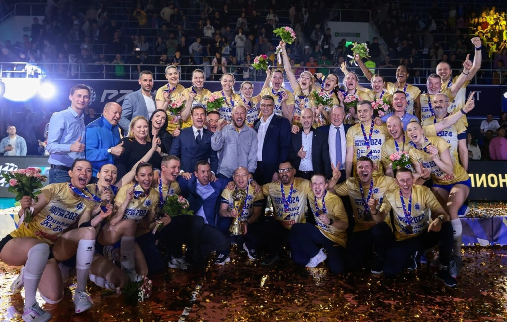 Dinamo Kazan premiazione scudetto