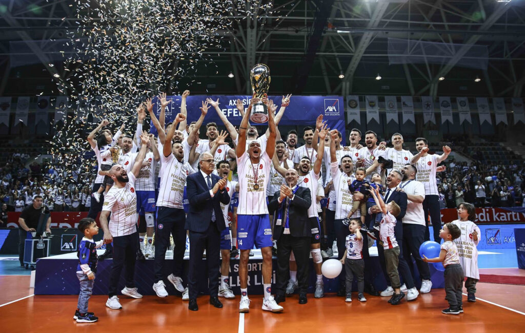 Halkbank Ankara scudetto premiazione