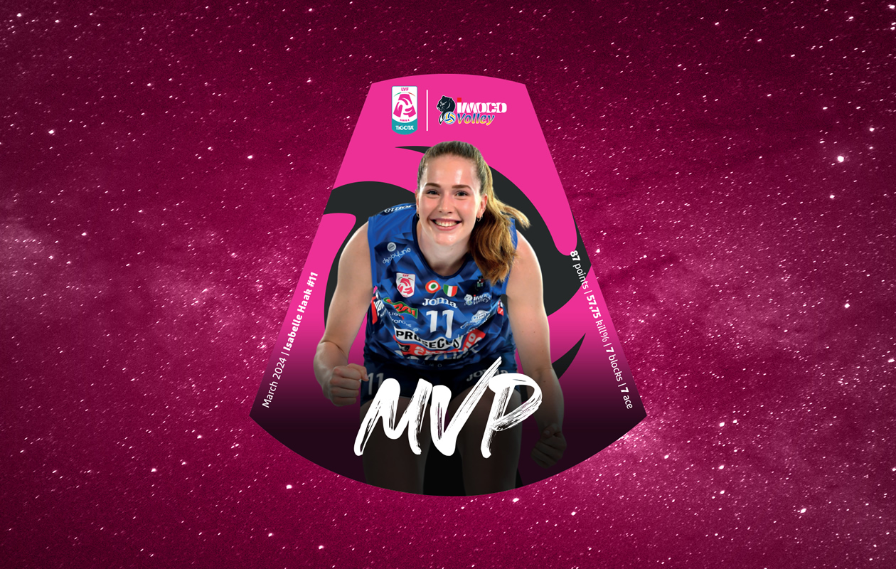 Isabelle Haak MVP of the Month Lega Pallavolo Serie A Femminile