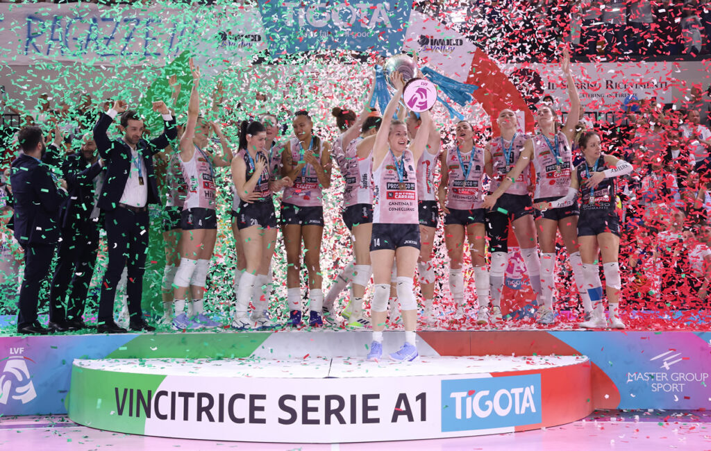 Prosecco DOC Imoco Conegliano premiazione scudetto 2024