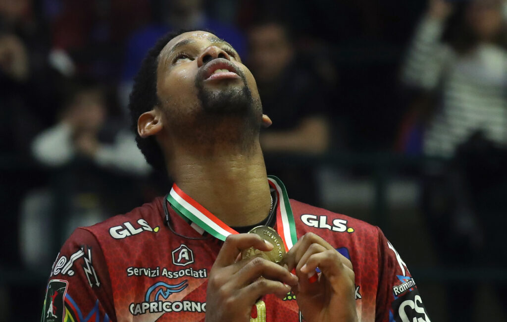 Wilfredo Leon Sir Susa Vim Perugia premiazione scudetto