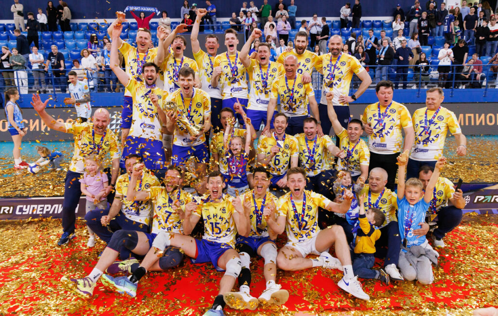 Zenit Kazan premiazione scudetto